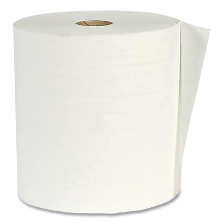 American Paper Converting Hardwound Paper Towels, 1 Ply, Continuous Roll Sheets, 800 ft, White, 6 PK W8016-6